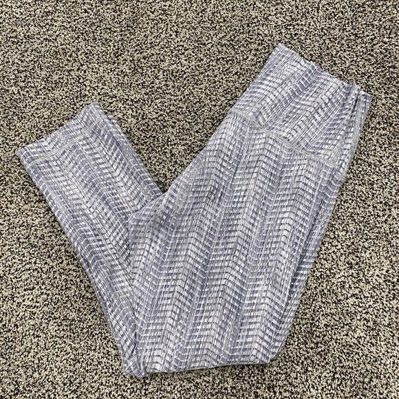 LULULEMON 6 Wunder Under Gray Cropped 22” Running Capris Luon Arrow Battleship - Picture 15 of 16